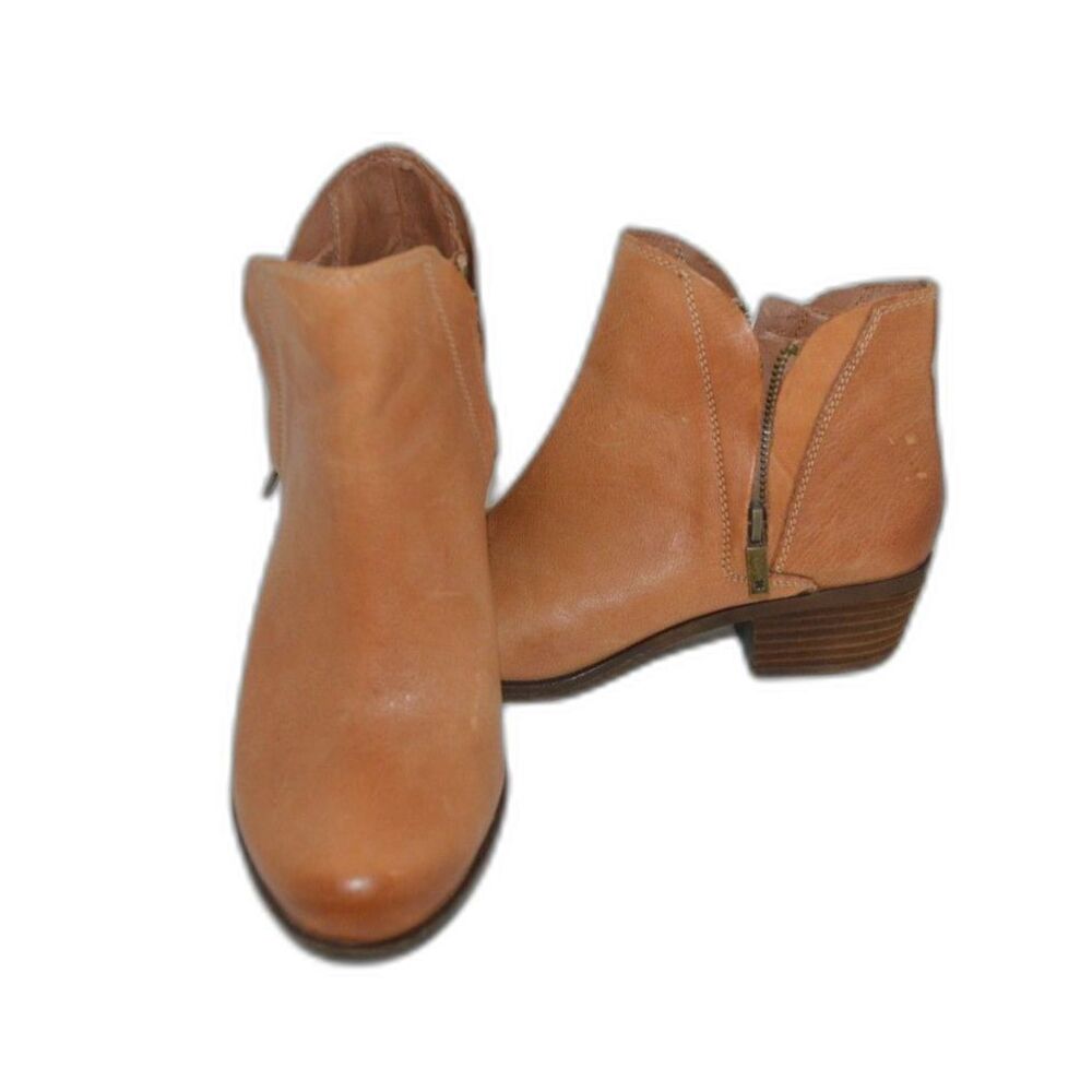Lucky Brand LP- Brenon ankle booties Size Zip Low Heel 6.5